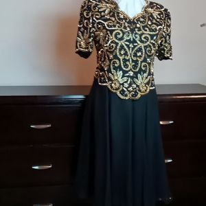 A Laurence Kazar  New York evening dress